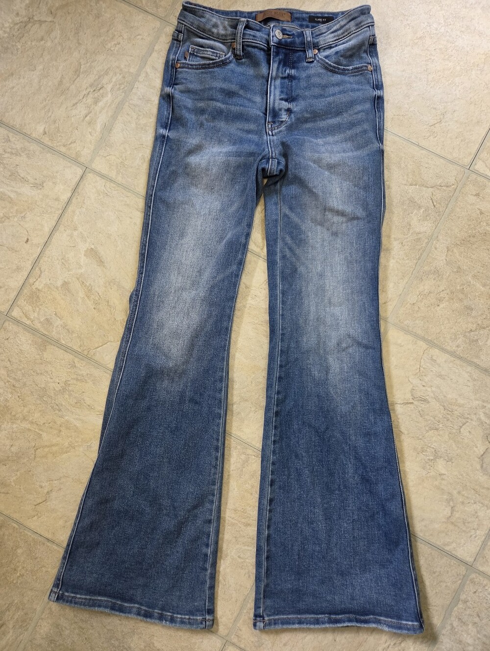 Judy Blue Medium Blue Flared Jeans 5/27